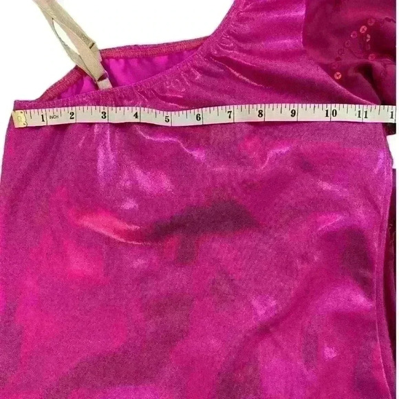 Cicci Barbie Dance Costume Large Child Hot Pink with Sequins - Picture 9 of 10